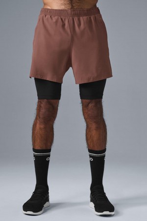 Alo Yoga 5" Revival 2-in-1 Uomo Short Nere | Italia OJG-210436