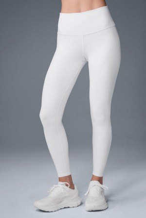 Alo Yoga 7/8 High-Waist Airbrush Donna Legging Bianche | Italia REV-073254