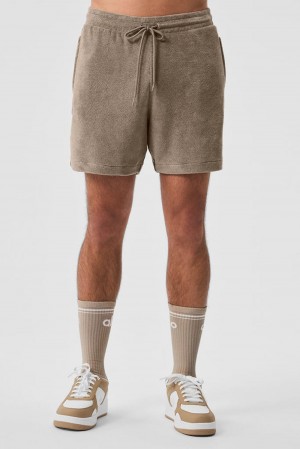 Alo Yoga 7" Coastal Terry Uomo Short Gravel | Italia UHB-714839