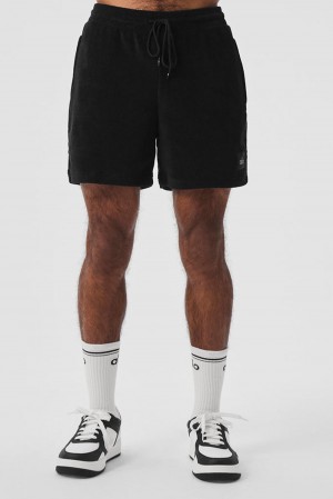 Alo Yoga 7" Coastal Terry Uomo Short Nere | Italia OWZ-605982