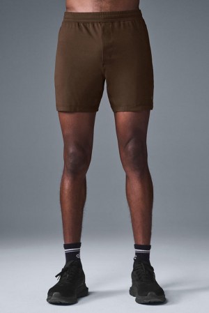 Alo Yoga 7" Conquer React Performance Uomo Short Espresso | Italia FBN-659042
