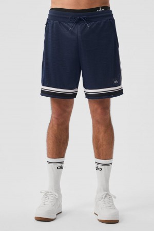 Alo Yoga 7" Key Mesh Basketball Uomo Short Blu Marino | Italia NYS-239847