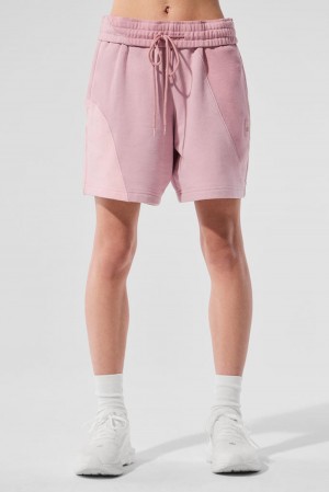 Alo Yoga 7" Make Waves Donna Short Rosa | Italia DEX-846572