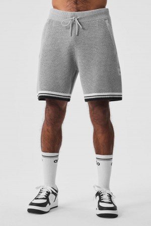 Alo Yoga 7" Sports Club Sweater Knit Basketball Uomo Short Grigie | Italia PYM-435768