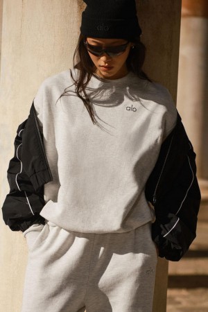 Alo Yoga Accolade Crew Neck Donna Pullover Bianche | Italia BJF-654873