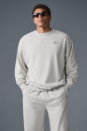 Alo Yoga Accolade Crew Neck Uomo Pullover Bianche | Italia UZW-745302