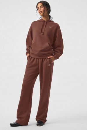 Alo Yoga Accolade Straight Leg Donna Sweatpant Chestnut | Italia NJD-754138
