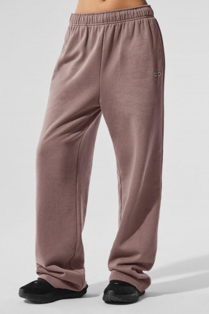 Alo Yoga Accolade Straight Leg Donna Sweatpant Mushroom | Italia TOC-025498