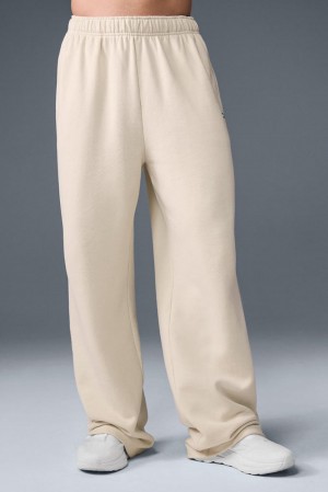 Alo Yoga Accolade Straight Leg Uomo Sweatpant Oat Milk | Italia YSR-639210