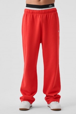 Alo Yoga Accolade Straight Leg Uomo Sweatpant Rosse | Italia FSZ-163487