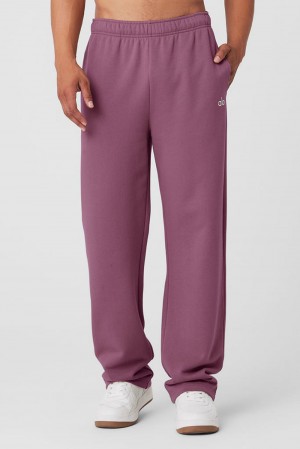 Alo Yoga Accolade Straight Leg Uomo Sweatpant Soft Mulberry | Italia EMJ-435176