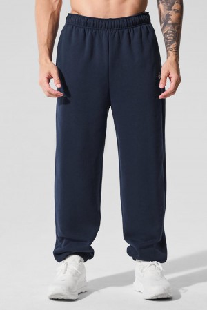 Alo Yoga Accolade Uomo Sweatpant Blu Marino | Italia NMY-413608