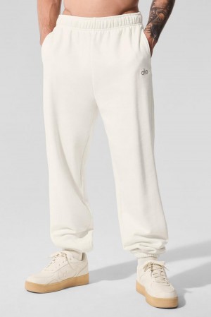 Alo Yoga Accolade Uomo Sweatpant Ivory | Italia RDQ-520498