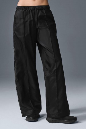 Alo Yoga Afterglow Wide Leg Track Donna Pant Nere | Italia SHL-067314