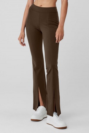 Alo Yoga Airbrush High-Waist Flutter Donna Legging Espresso | Italia AJM-578109