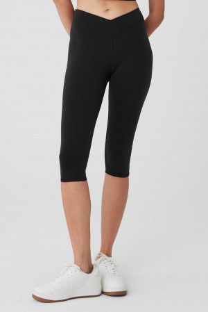 Alo Yoga Airbrush V-Cut Defineri Donna Legging Nere | Italia QXN-897310
