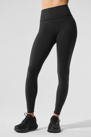 Alo Yoga Airbrush Winter Warm High-Waist Nocturne Donna Legging Nere | Italia PKL-395146