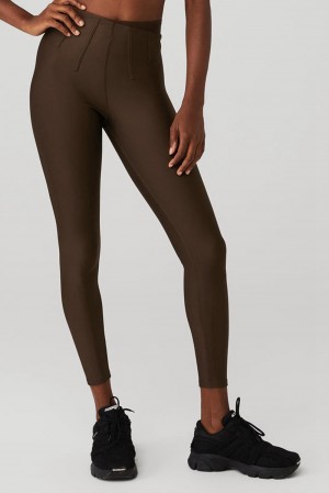 Alo Yoga Airlift High-Waist 7/8 Corset Donna Legging Espresso | Italia VKJ-067842