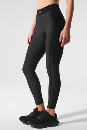 Alo Yoga Airlift High-Waist 7/8 Line Up Donna Legging Nere | Italia AZT-604128