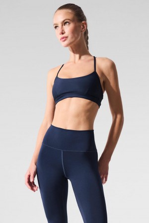 Alo Yoga Airlift Intrigue Donna Reggiseno Blu Marino | Italia GIH-825349