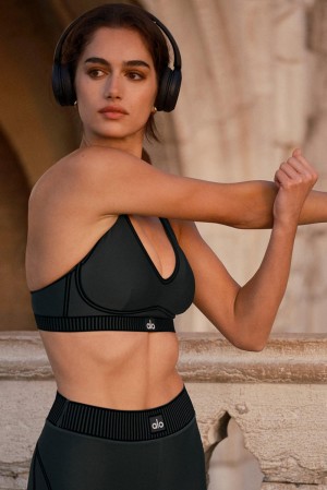 Alo Yoga Airlift Line Up Donna Reggiseno Verdi | Italia JAF-518064