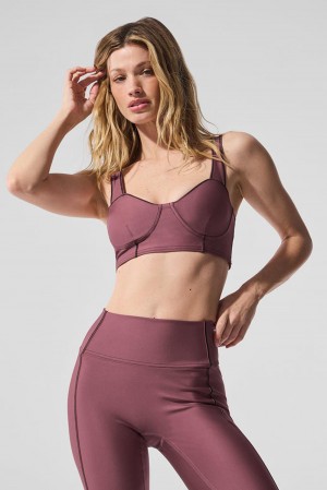 Alo Yoga Airlift Redefine Donna Reggiseno Bordeaux Nere | Italia SRZ-928463