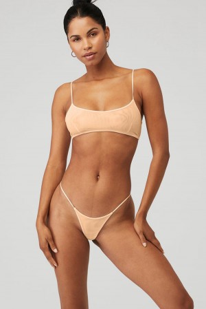 Alo Yoga Airmesh Venuslette Donna Bralette Champagne | Italia DZC-168359