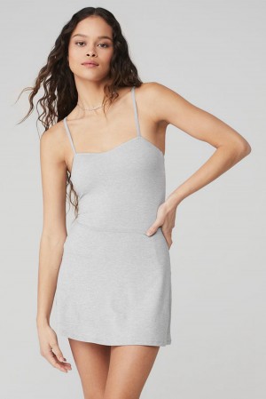 Alo Yoga Alosoft Courtside Tennis Donna Vestito Grigie | Italia CSU-748962