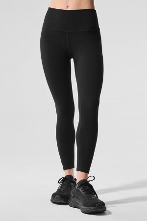 Alo Yoga Alosoft High-Waist 7/8 Highlight Donna Legging Nere | Italia PDO-014326