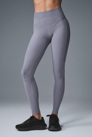 Alo Yoga Alosoft High-Waist Head Start Donna Legging Fog | Italia QKC-210697
