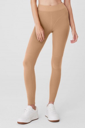 Alo Yoga Alosoft High-Waist Head Start Donna Legging Toasted Almond | Italia TDG-952378
