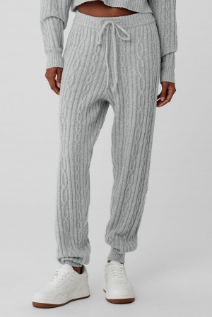 Alo Yoga Cable Knit Winter Bliss Donna Pant Grigie | Italia ALV-692783