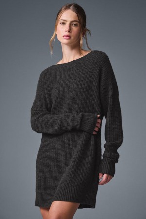 Alo Yoga Cashmere Plush Waffle Donna Vestito Corallo Grigie | Italia HSC-127369