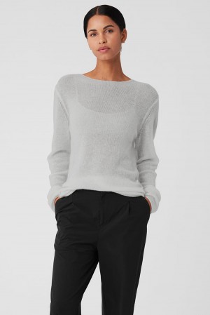 Alo Yoga Cashmere Reform Donna Maniche Lunghe Grigie | Italia OSY-053427