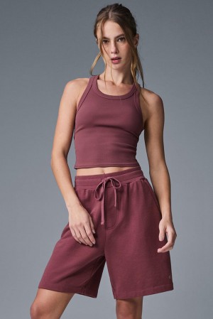 Alo Yoga Chill Donna Short Bordeaux | Italia WZX-634589