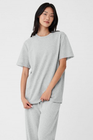 Alo Yoga Chill Donna Short Sleeve Grigie | Italia VIP-318097