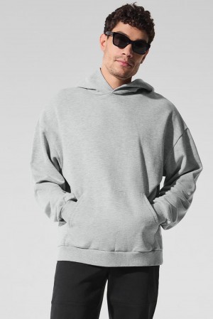 Alo Yoga Chill Uomo Felpa con Cappuccio Grigie | Italia DRF-639217
