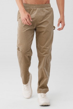 Alo Yoga Corduroy District Uomo Sweatpant Gravel | Italia VCG-524367