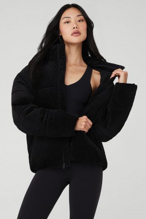 Alo Yoga Corduroy Stage Donna Giacca Puffer Nere | Italia FNO-192708