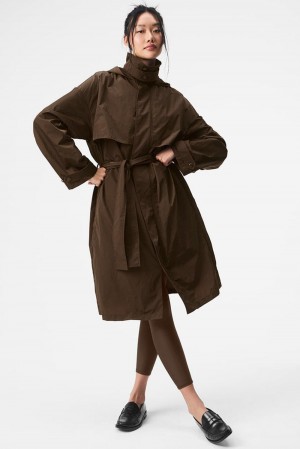 Alo Yoga Crinkle On The Move Donna Trench Espresso | Italia WUD-278950