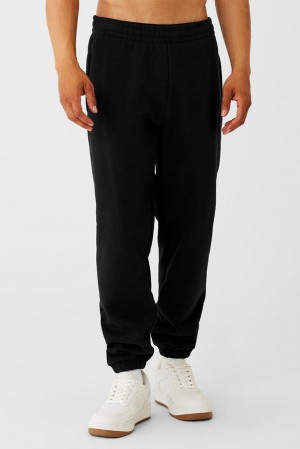 Alo Yoga Cuffed Renown Heavy Weight Uomo Sweatpant Nere | Italia UZH-650984