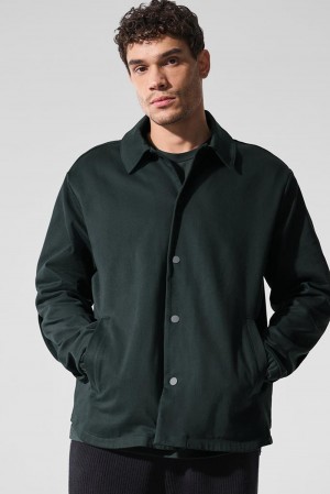 Alo Yoga Edition Sueded Uomo Giacca Verdi | Italia VLS-907582