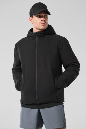Alo Yoga Elemental Full-Zip Uomo Giacca Nere | Italia LHE-386450