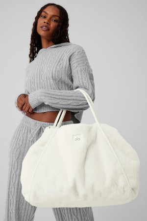 Alo Yoga Faux Fur Donna Tote Ivory | Italia XNB-920413