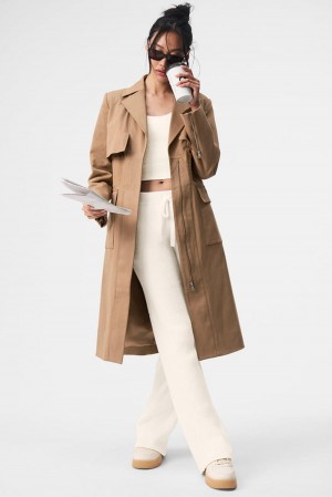 Alo Yoga Formation Donna Trench Toasted Almond | Italia EQW-403268