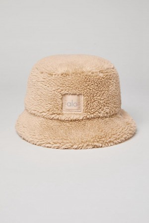 Alo Yoga Foxy Sherpa Uomo Bucket Hat Camel | Italia YJC-421650