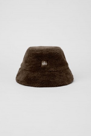 Alo Yoga Foxy Sherpa Uomo Bucket Hat Espresso | Italia ICK-682140