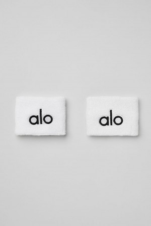 Alo Yoga Glow (2-Pack) Uomo Wristband Bianche | Italia XHY-694051