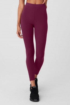 Alo Yoga High-Waist 7/8 Run It Back Donna Legging Wild Berry | Italia BGJ-589742