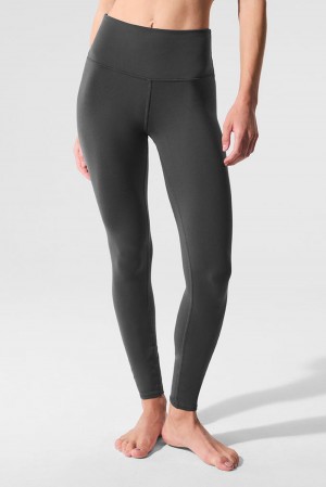 Alo Yoga High-Waist Airbrush Bottoms Donna Legging Anthracite | Italia ROD-973146